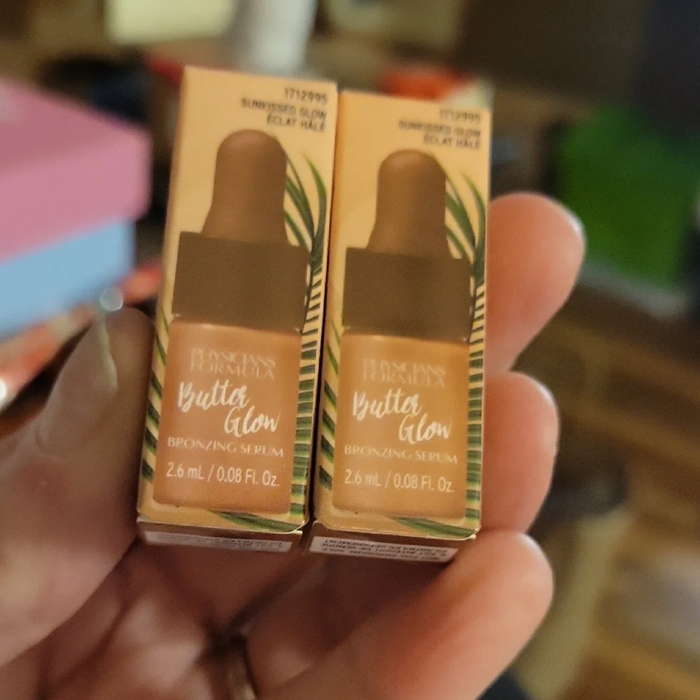 Physicians Formula Butter Glow Bronzing Serum Gold 2.6ml Lot of 2 bottles New
